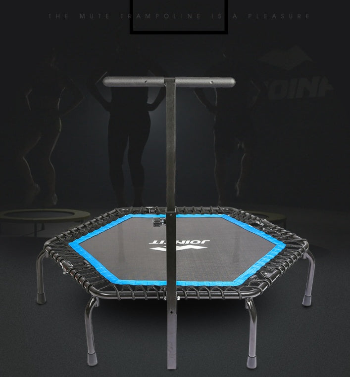 Trampolim Fitness com Corrimão — Para Toda a Família