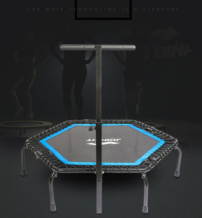 Trampolim Fitness com Corrimão — Para Toda a Família