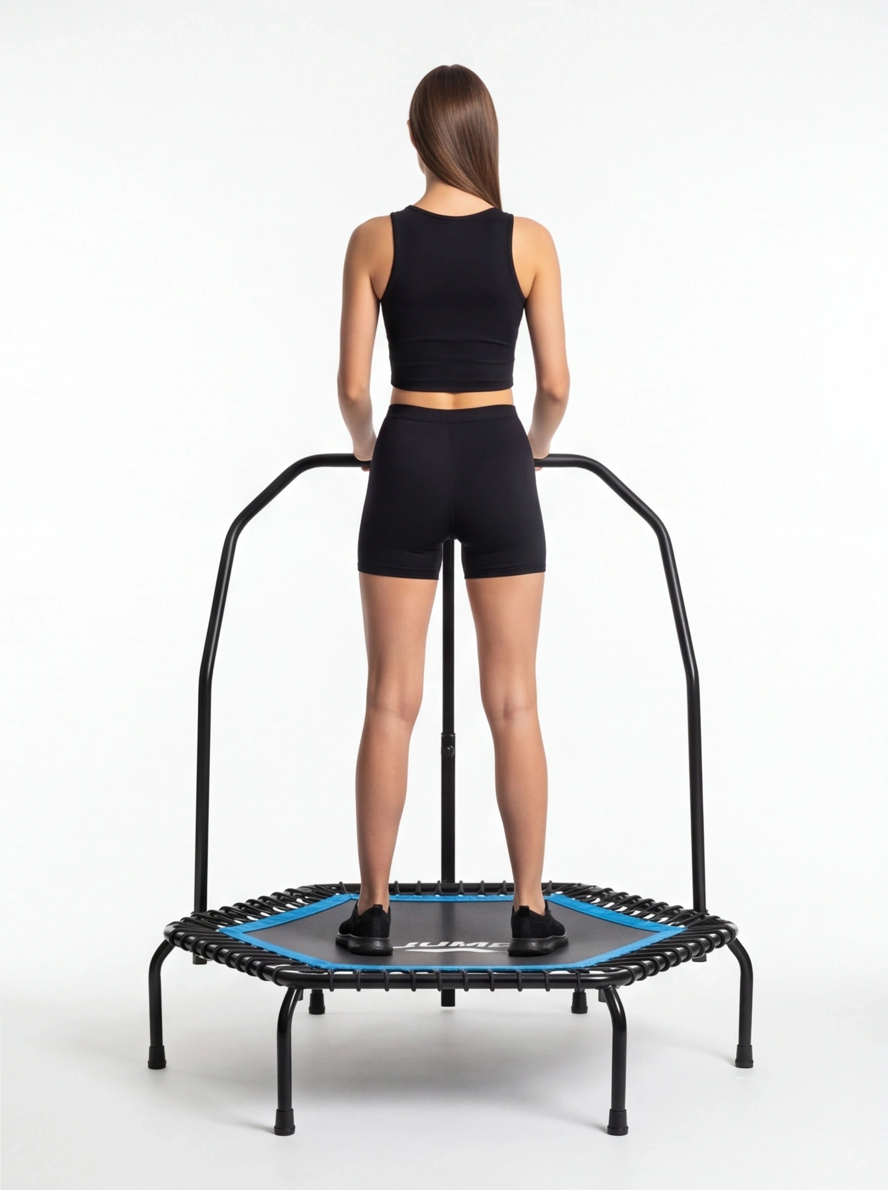Trampolim Fitness com Corrimão — Para Toda a Família