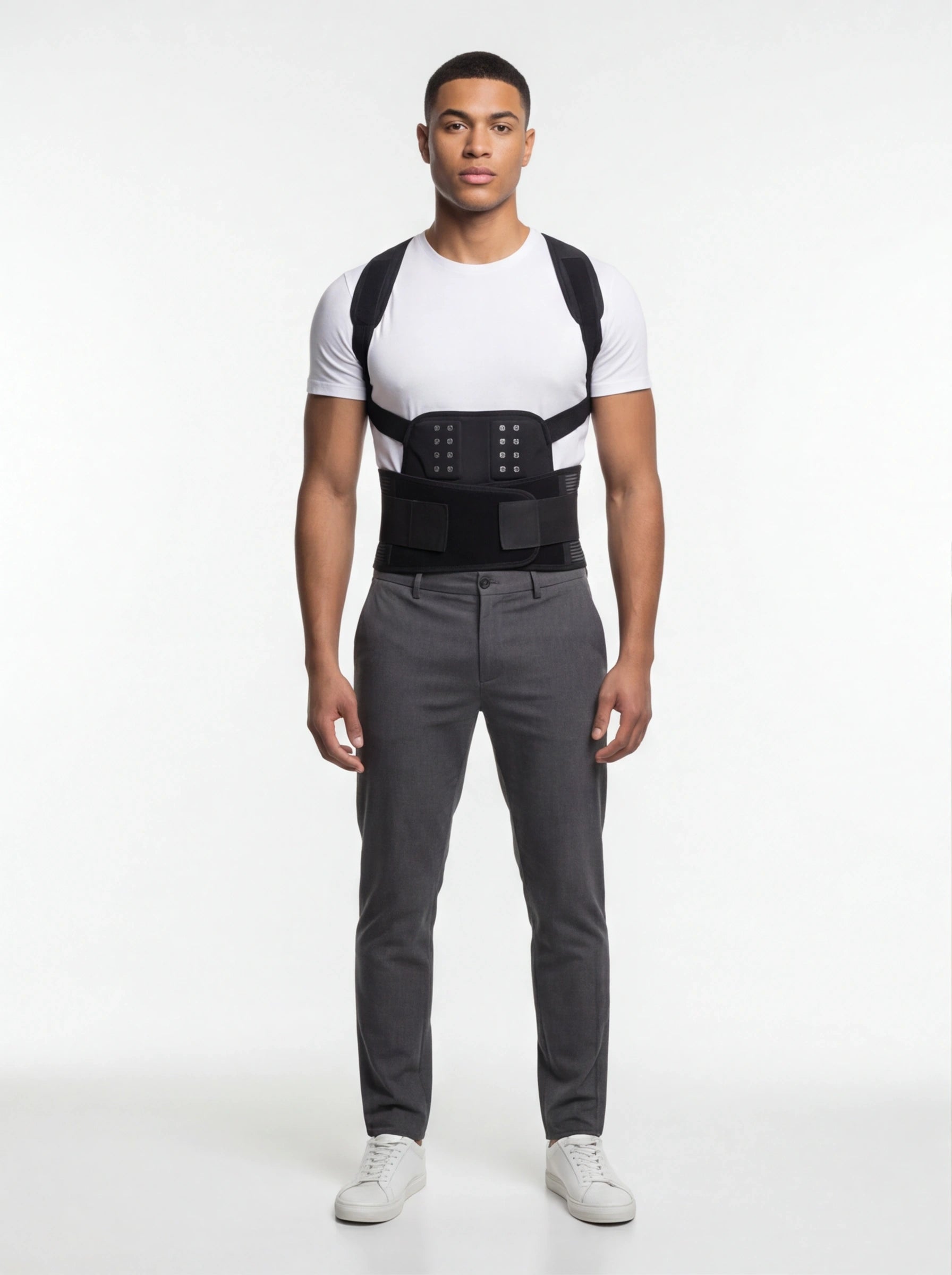 Adjustable Magnetic Posture Corrector Corset Back Men Body Shaper Brace Back Shoulder Belt Lumbar Support