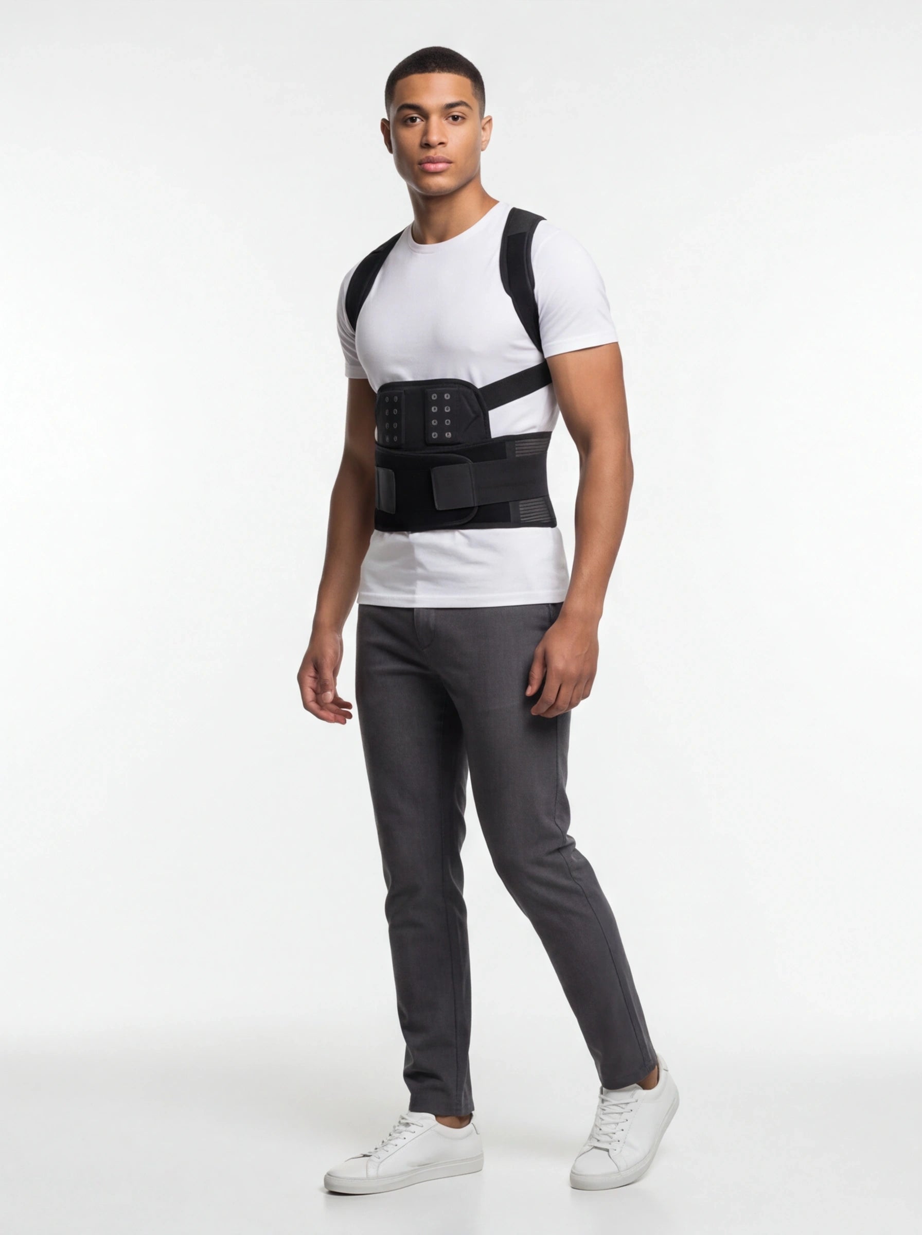 Adjustable Magnetic Posture Corrector Corset Back Men Body Shaper Brace Back Shoulder Belt Lumbar Support