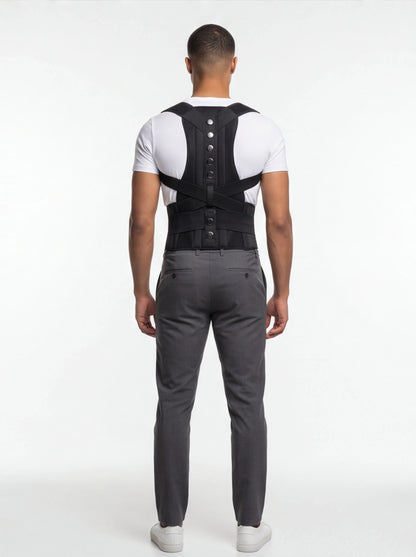 Adjustable Magnetic Posture Corrector Corset Back Men Body Shaper Brace Back Shoulder Belt Lumbar Support