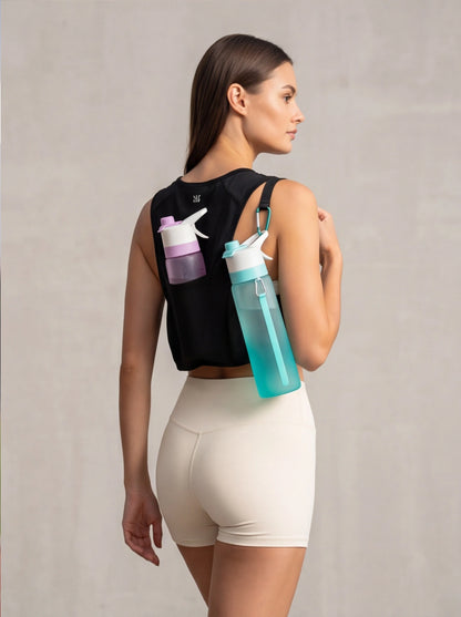 Spray Water Bottle For Girls Outdoor Sport Fitness Water Cup Large Capacity Spray Bottle Drinkware Travel Bottles Kitchen Gadgets